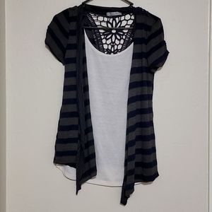 Cute Lace Back Blouse